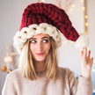 Christmas Plush Hat With Pompom - Homura Collections