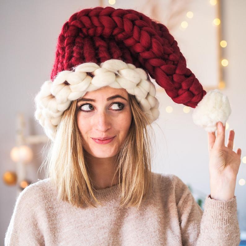Christmas Plush Hat With Pompom - Homura Collections