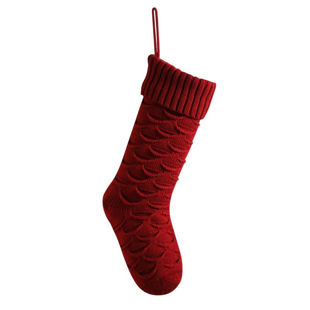 Christmas Gift Bag Decorative Socks Knitted Hanging Decoration - Homura Collections