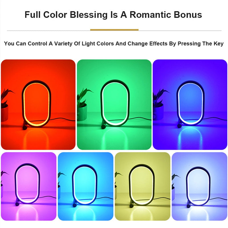 Usb Plug-In Oval Acrylic Lamp - Homura Collections