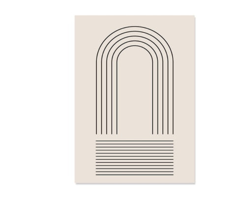 Boho Canvas Abstract Lines - Homura Collections