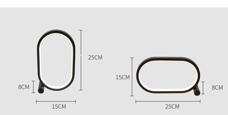 Usb Plug-In Oval Acrylic Lamp - Homura Collections