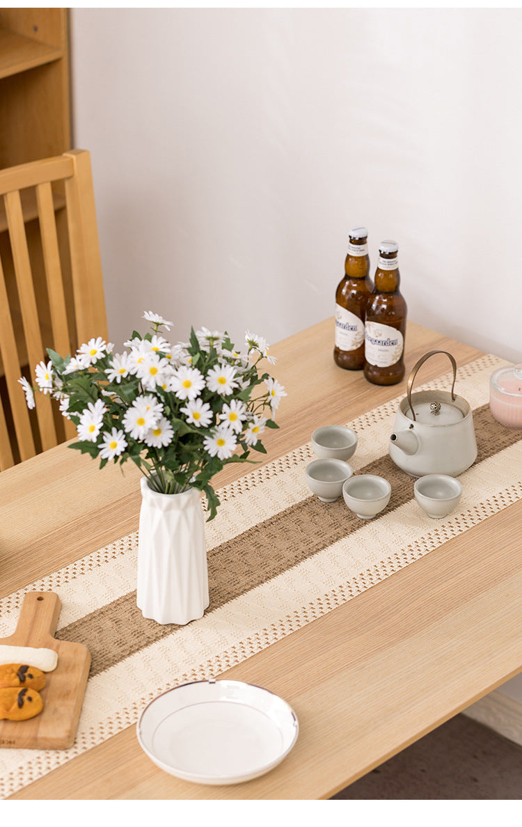 Tassel Hollow Pattern Table Runner