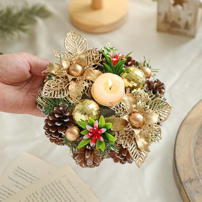 Christmas Candlestick Wreath