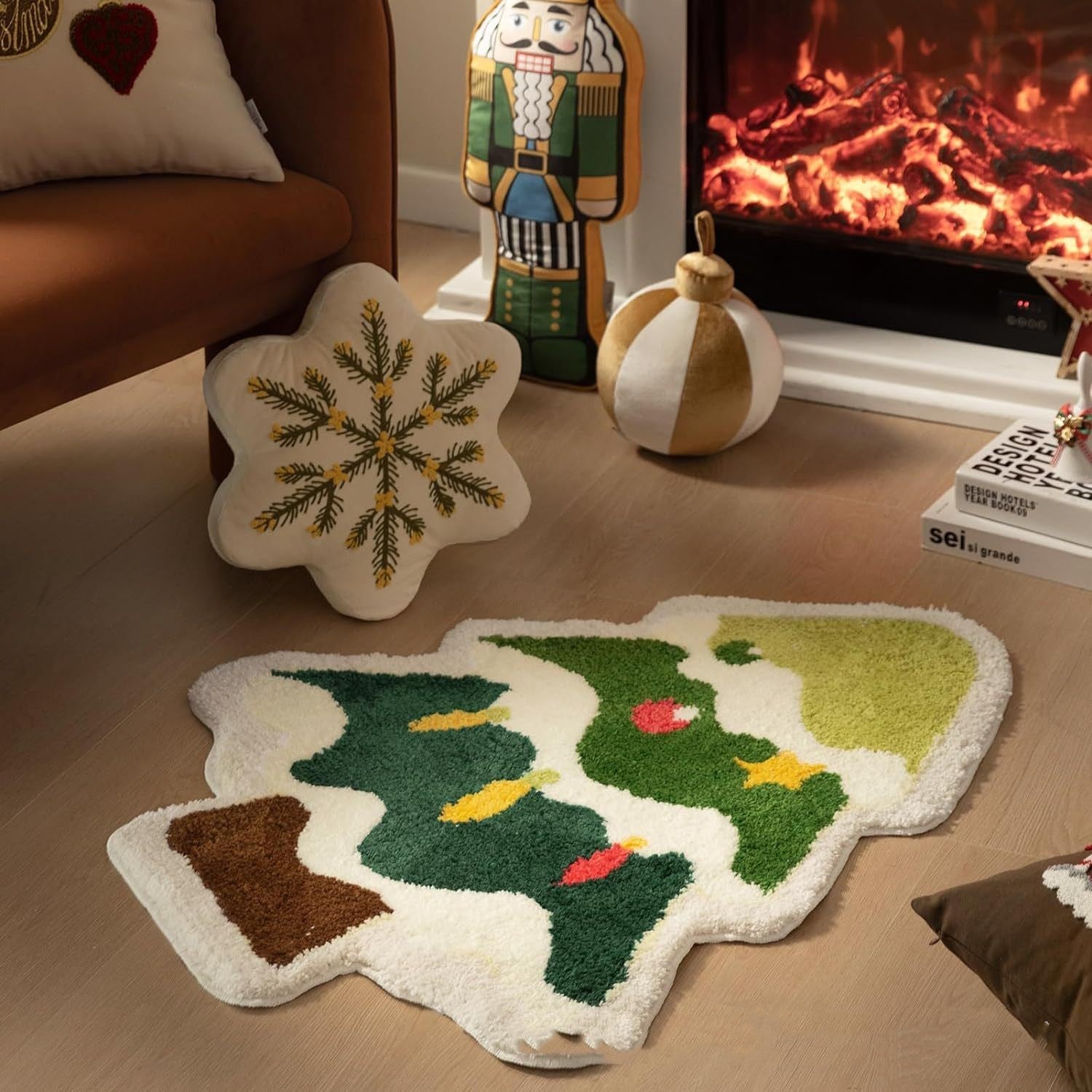 Nordic Christmas Tree Cashmere Mat - Homura Collections
