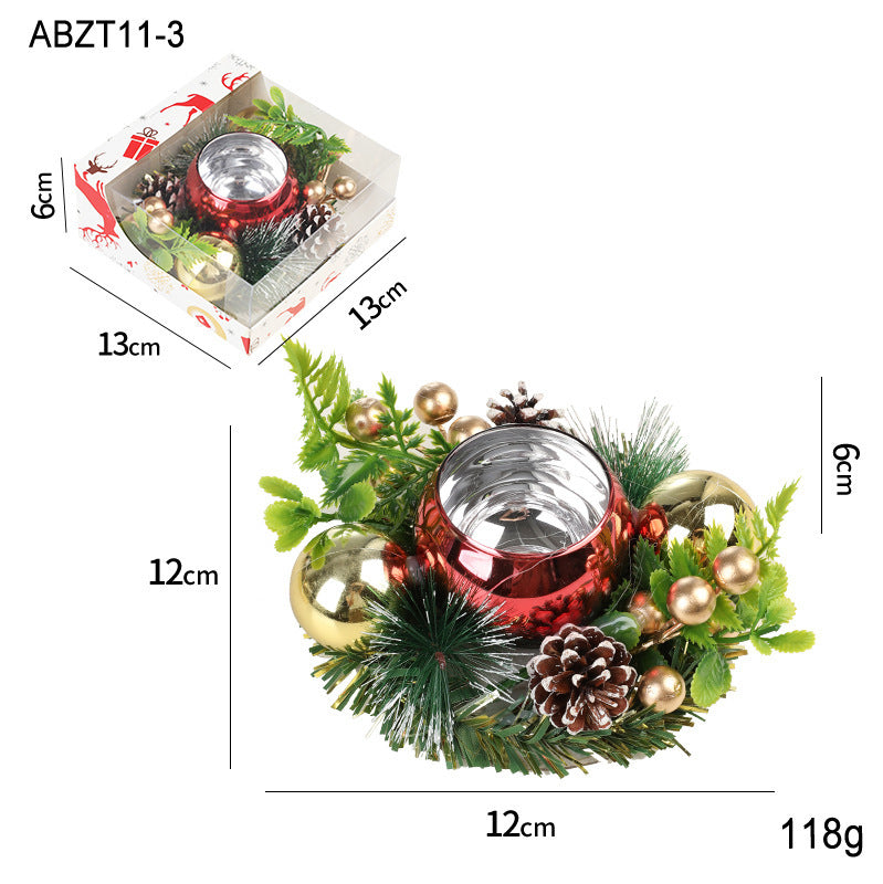 Christmas Candlestick Wreath