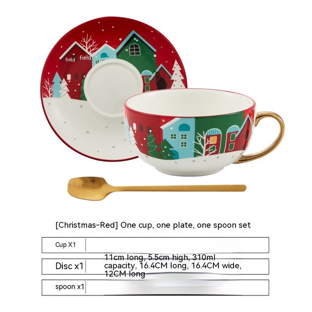Christmas Ceramic Cup Dish - Homura Collections